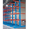 Jracking top selling heavy duty warehouse storage and powder coated double-armed cantilevered shelving system